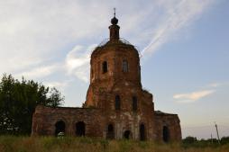 Крещенская церковь в селе Красное Верховского района Орловской области