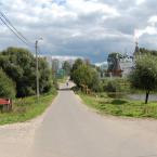 Село Сидоровское. На заднем плане виден Краснознаменск. Сентябрь 2010 г.