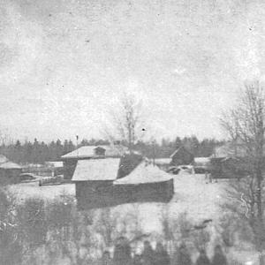 Деревня Терехунь начала 1950-х годов. Фото:  генерал-майор В. Г. Лебедев