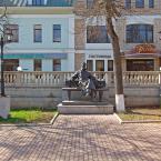 Памятник А. П. Чехову в Звенигороде. Апрель 2014 г. Фото: А. Востриков.