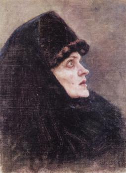 «Голова боярыни Морозовой», этюд. В. И. Суриков, 1886 г.