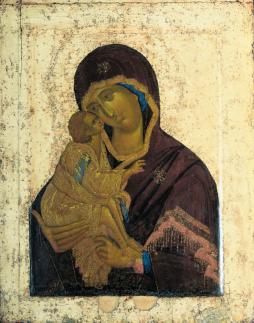 Донская икона Божией Матери. Авторство иконы приписывают Феофану Греку.